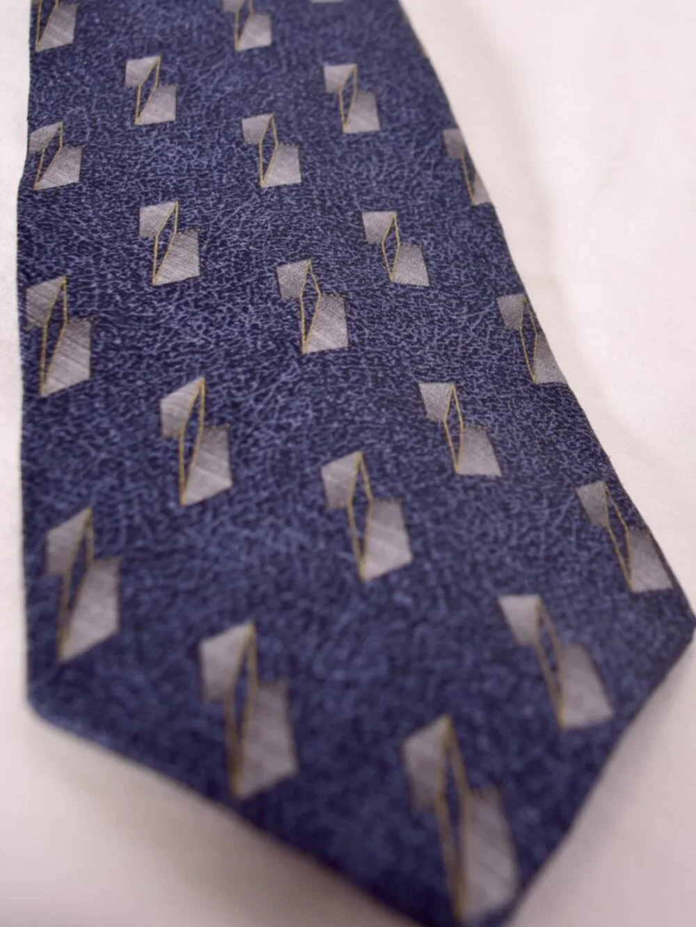 Palatina Men's Tie Blue & Grey